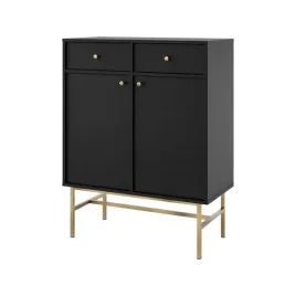 komoda-z-szufladami-drzwi-czarny-grafi-salon-jadalnia-luna-l826-stelaz