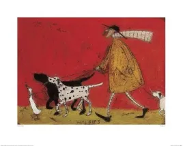 sam-toft-doris-z-psami-plakat-premium-50x40-cm