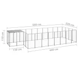 kojec-dla-psa-srebrny-1089-m-stalowy-wysokosc-110-cm