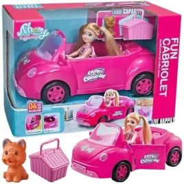 lalka-w-samochodzie-z-pieskiem-i-koszykiem-dla-dziewczyn-kabriolet-prezent