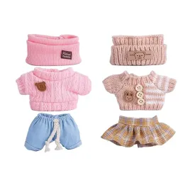 trzy-recznie-robione-zestawy-swetrow-dla-lalek-15-17-cm