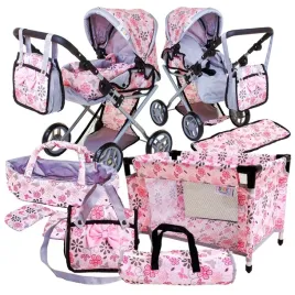 wozek-dla-lalek-gleboki-spacerowy-gondola-3w1-lozeczko-dla-lalki-zestaw