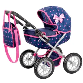 kinderplay-wozek-dla-lalek-gleboki-gondola-skladany-torba-regulowana-raczka