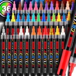 markery-akrylowe-zestaw-36-szt-pisaki-flamastry-mazaki-wodoodporne-z-farba