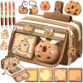 piornik-szkolny-trzykomorowy-kapibara-z-wyposazeniem-akcesoriami-xw12