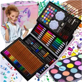 zestaw-artystyczny-do-malowania-144el-walizka-w-walizce-kredki-dla-dzieci