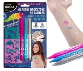 kidea-markery-brokatowe-do-tatuazu-z-szablonami-3-markery-12-szablonow