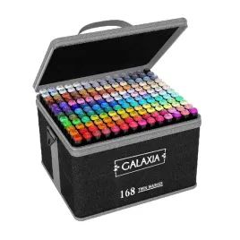 markery-alkoholowe-168-szt-flamastry-mazaki-pisaki-dwustronne-pro-torba