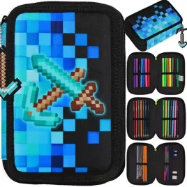 piornik-szkolny-trzykomorowy-potrojny-z-wyposazeniem-dla-chlopca-piksele