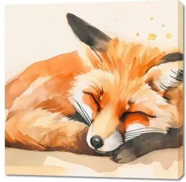 obraz-100x100cm-akwarelowa-sielanka