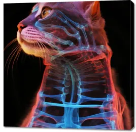 obraz-100x100cm-anatomia-kota