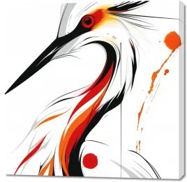 obraz-100x100cm-bocian