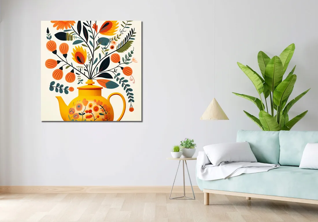obraz-100x100cm-bujna-herbata