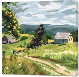 obraz-100x100cm-bujna-wies