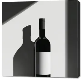 obraz-100x100cm-butla-wina
