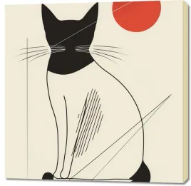 obraz-100x100cm-czerwony-krag