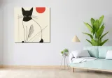 obraz-100x100cm-czerwony-krag-stan-nowy
