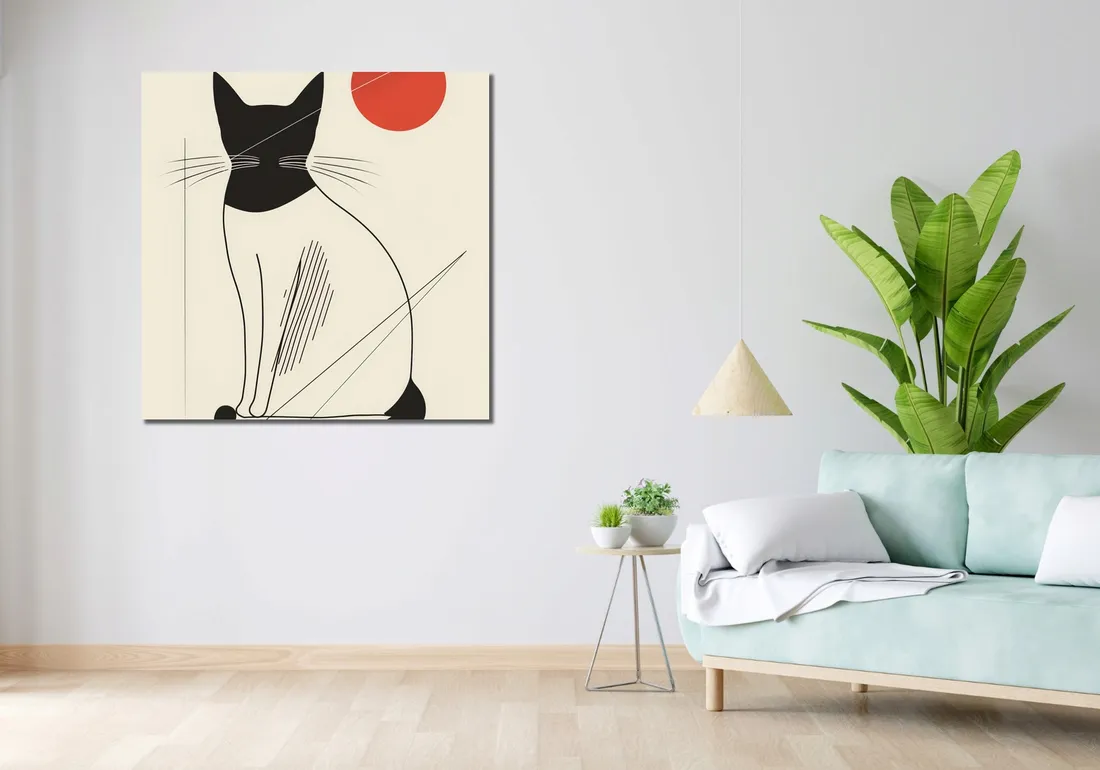 obraz-100x100cm-czerwony-krag