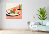 obraz-100x100cm-deser-matcha-stan-nowy
