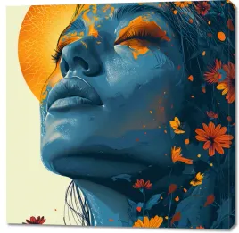 obraz-100x100cm-deszcz-sloneczny