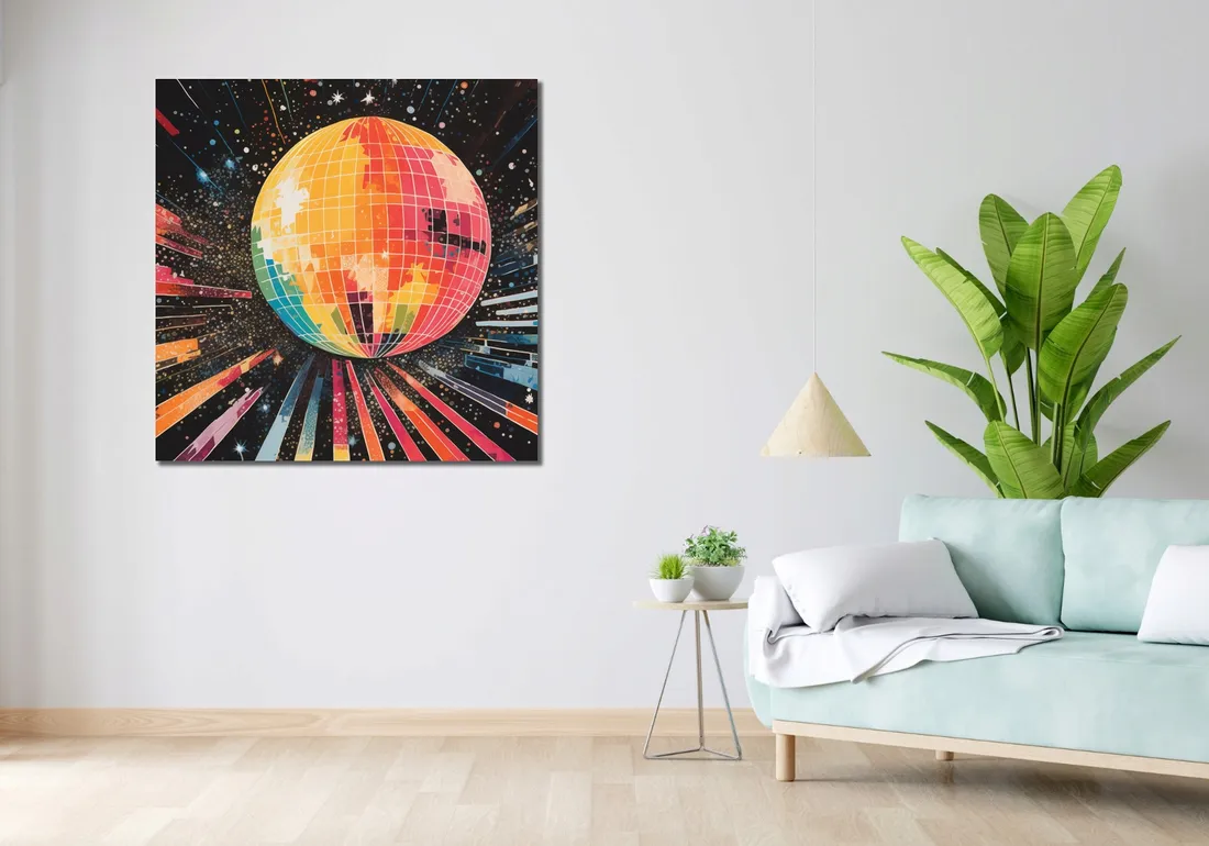 obraz-100x100cm-disco-gra