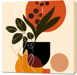 obraz-100x100cm-dotyk-naturalnosci
