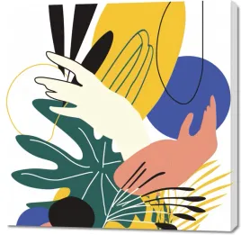 obraz-100x100cm-dotyk-tropikow