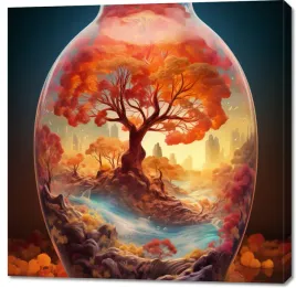 obraz-100x100cm-drzewo-zycia-w-szkle