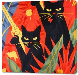 obraz-100x100cm-dzungla-w-odcieniach-nocy