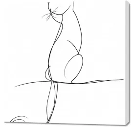 obraz-100x100cm-elegancja-w-jednej-linii