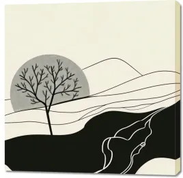 obraz-100x100cm-falisty-ksiezyc