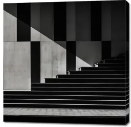 obraz-100x100cm-geometria-w-architekturze