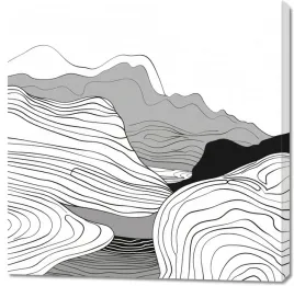 obraz-100x100cm-geometryczne-wzniesienia