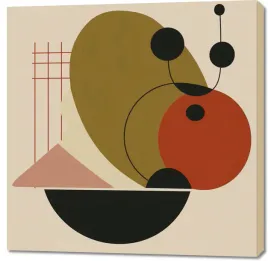 obraz-100x100cm-geometryczny-balans