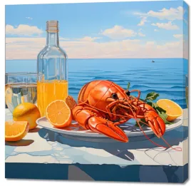 obraz-100x100cm-homary-nie-do-pary
