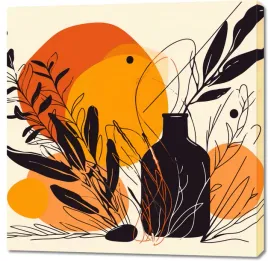 obraz-100x100cm-jaskrawy-zachod