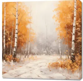 obraz-100x100cm-jesienne-brzozy
