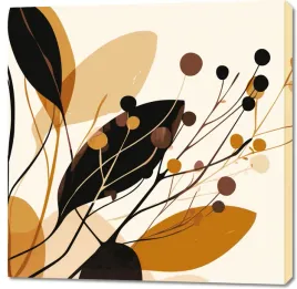obraz-100x100cm-jesienne-sylwety