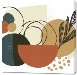 obraz-100x100cm-kolaz-roslin