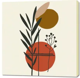 obraz-100x100cm-kontrast-w-botanice