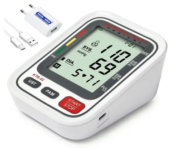 Ciśnieniomierz naramienny KARDIO-TEST MEDICAL KTB-02 z zasilaczem USB-C