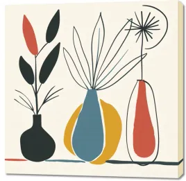 obraz-100x100cm-kwieciste-wzory