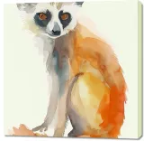 obraz-100x100cm-lemurek