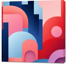 obraz-100x100cm-miasto-kolorow