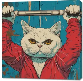 obraz-100x100cm-mistrz-ciezarow