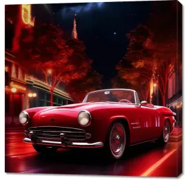 obraz-100x100cm-motoryzacyjny-wrzask