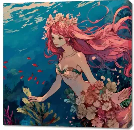 obraz-100x100cm-nimfa-oceanu