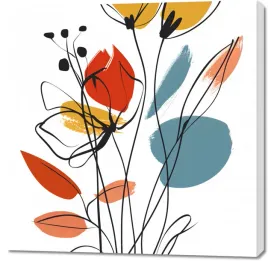 obraz-100x100cm-ogrod-przy-lecie