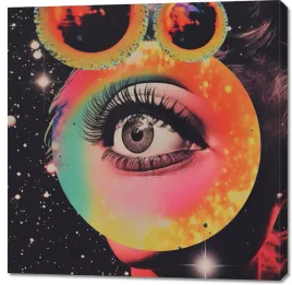 obraz-100x100cm-oko-w-kosmosie