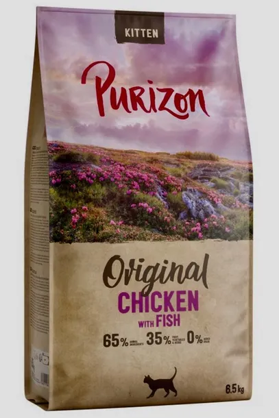 Sucha karma Purizon Dla Młody Koty Smak Kurczak i Ryba 6,5 kg